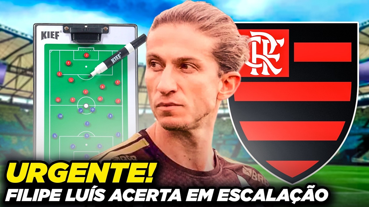 Urgente! Filipe Luís acerta na escalação do Flamengo contra o Lanús