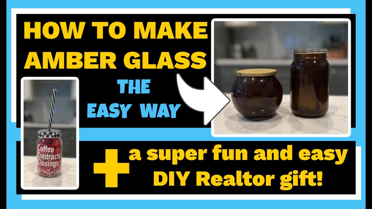 How To Make Amber Glass - Easy DIY Tutorial