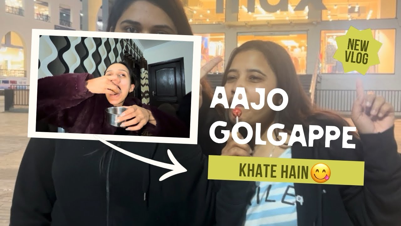 Ajao Guys Golgappe Khate Hain// Evening Walk Bhi Saath Saath🫶🏻😅