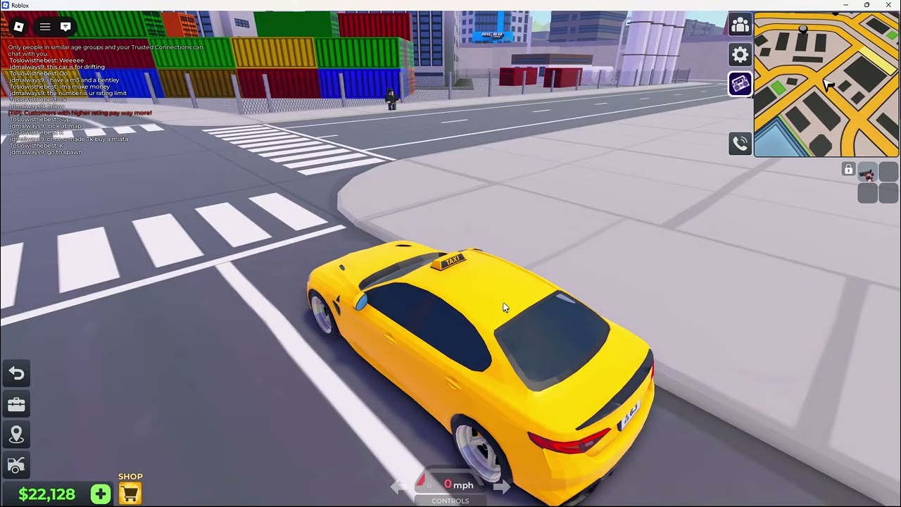 Playing taxi boss!