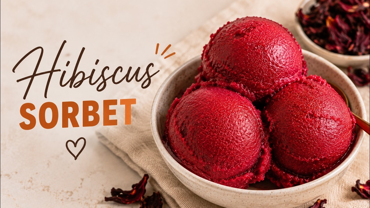 Easy Hibiscus Sorbet Recipe