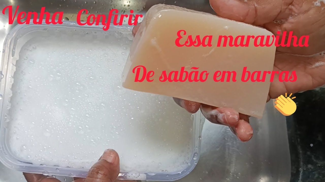 Q sabão maravilhoso 🤔 é esse em barras feito sem soda cáustica 🤔