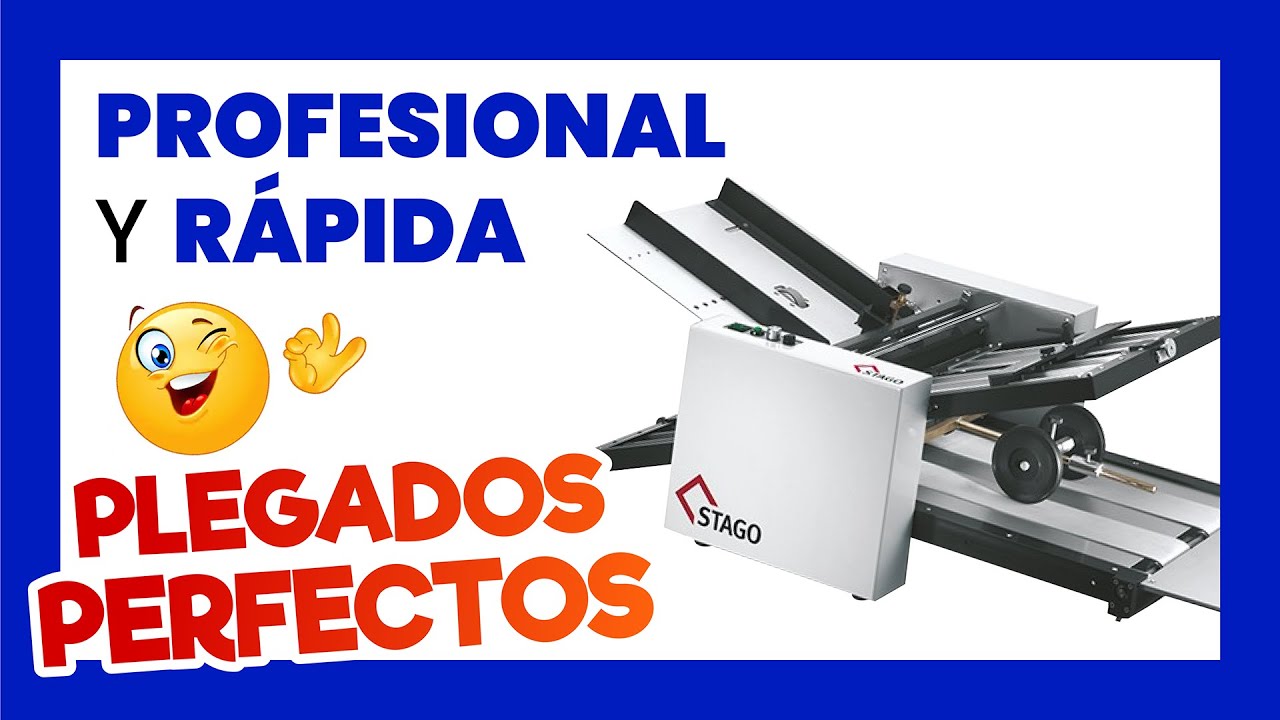 🅾️ Plegadora de papel PROFESIONAL automática Stago FZM 340