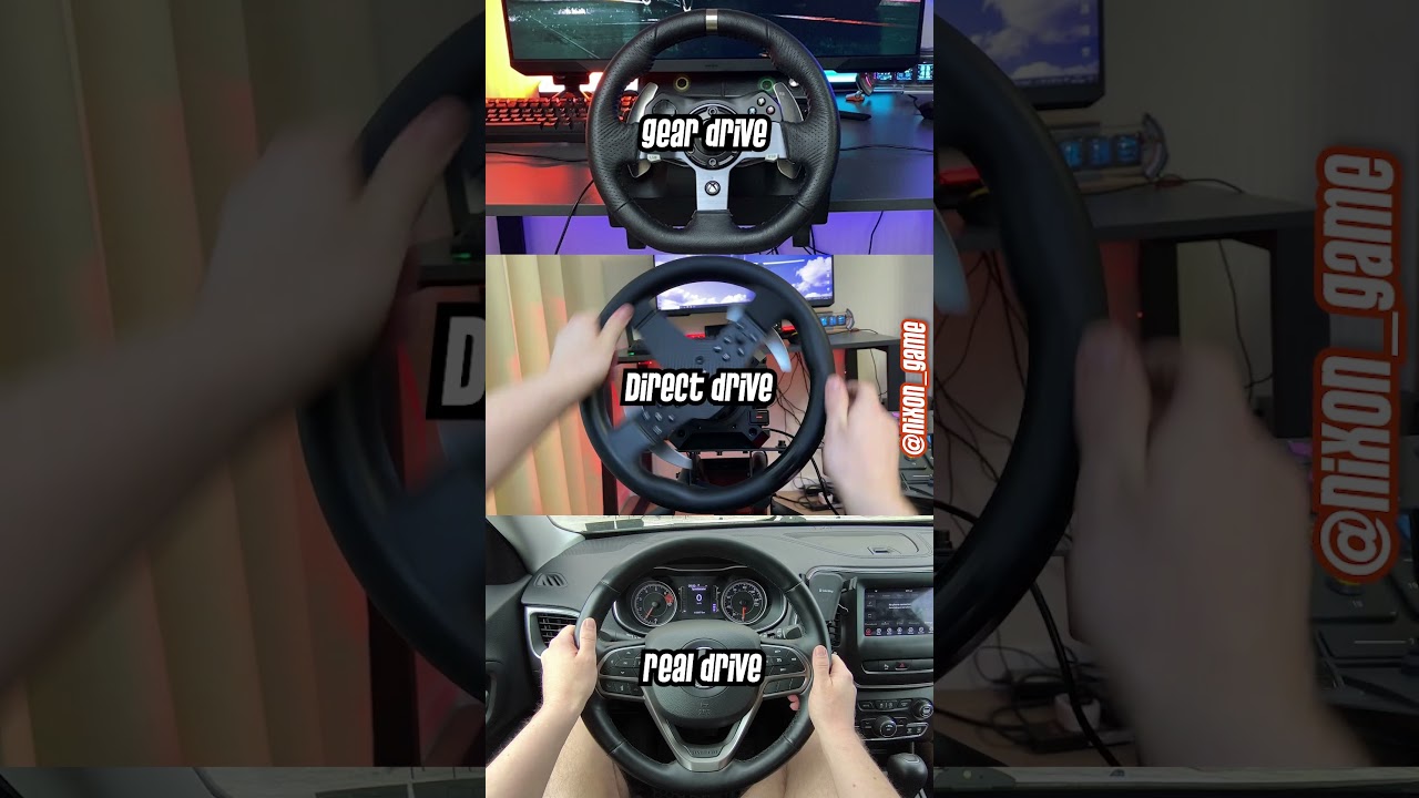 The Ultimate Wheel Test! Gear vs Direct vs REAL Drive #logitechg29  #fanatec #jeep #steeringwheel