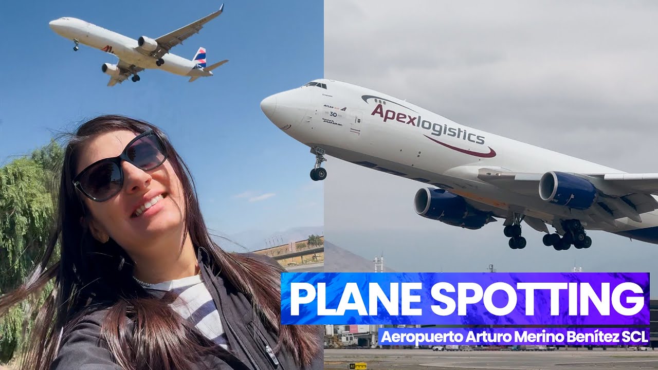 PLANE SPOTTING EN SANTIAGO 🇨🇱 | A350, 787s, 747-8F y liveries únicos en la pista 17L