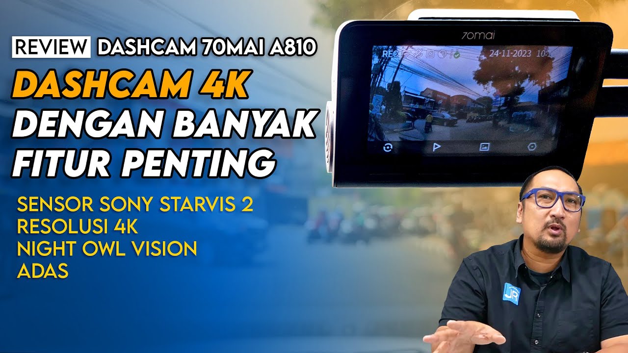 Dashcam 4K dengan Banyak Fitur Penting: Review 70mai A810