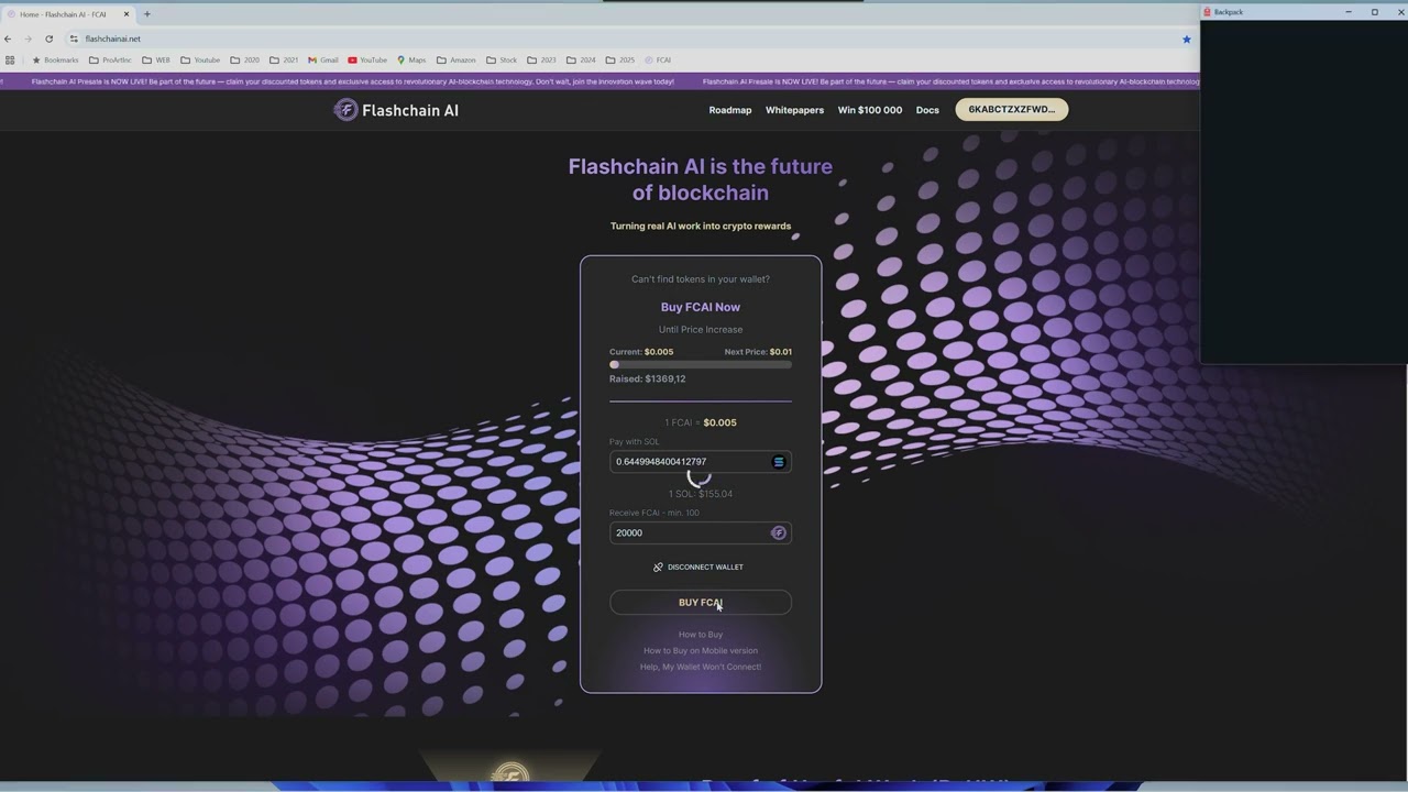 4K How to Buy FCAI - Backpack Wallet, web version!
