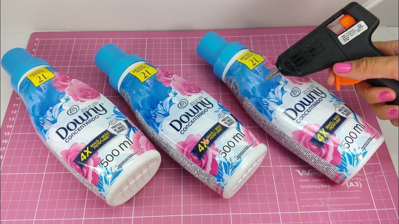 2 IDEIAS FANTÁSTICAS COM GARRAFA DE AMACIANTE ♥️