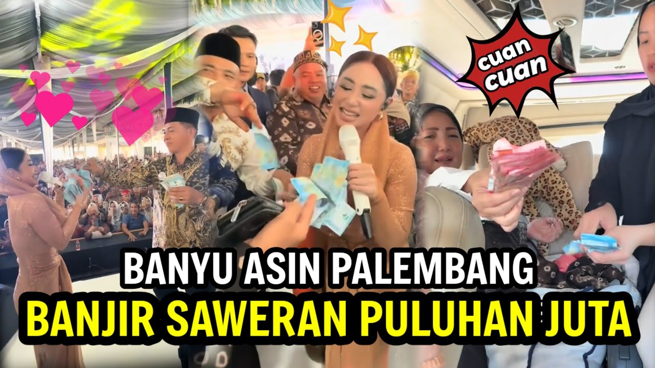 DEWI PERSIK BANJIR SAWERAN DI BANYUASIN PALEMBANG