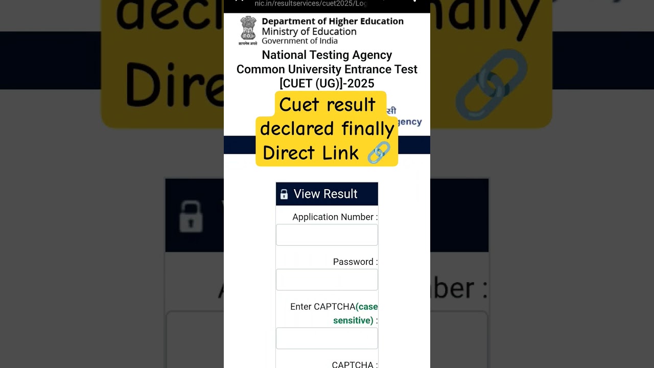 Cuet result 2025 | cuet ug result 2025 kaise check kare