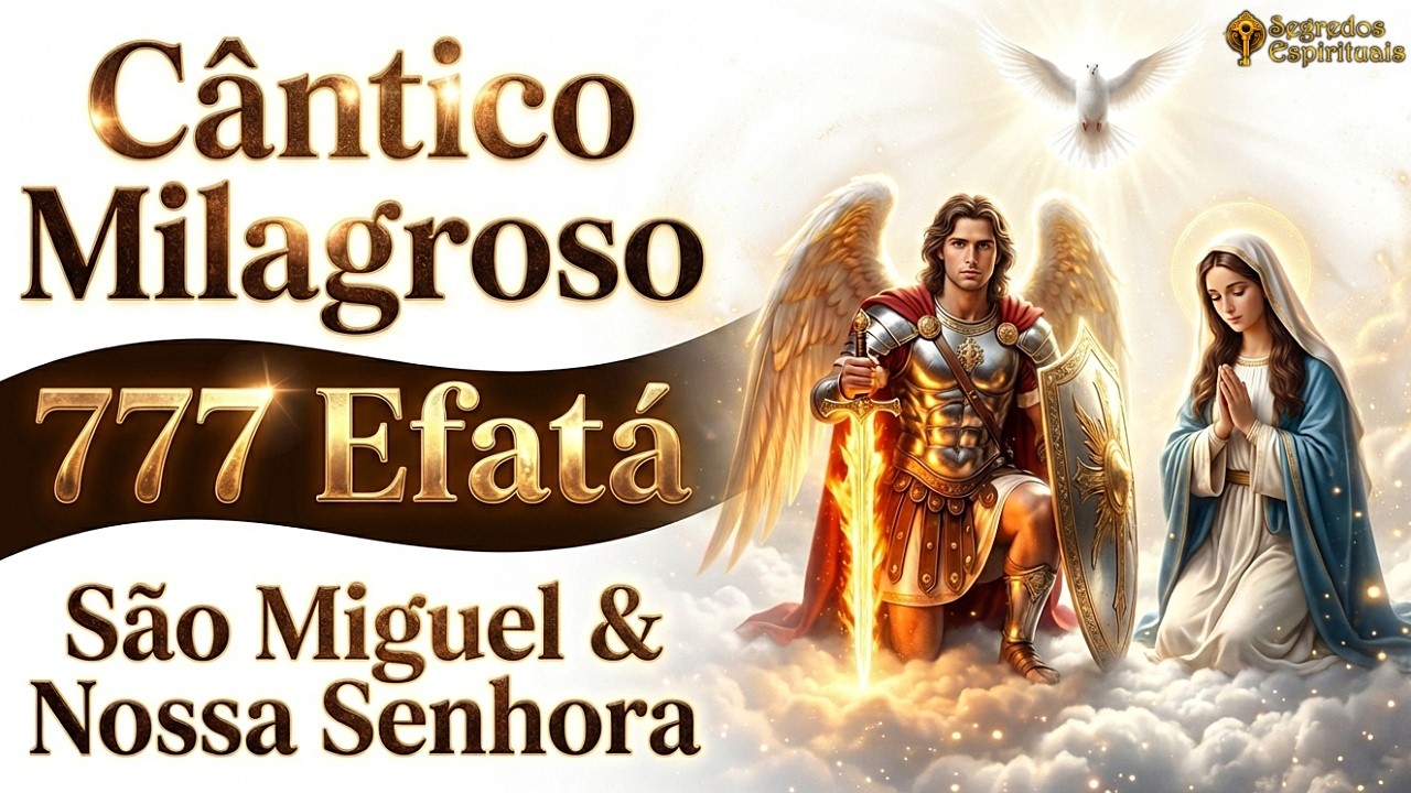 Este Cântico Tocou Meu Coração 😭✨ São Miguel e Nossa Senhora Abrem Seus Caminhos Hoje | 777 Efatá