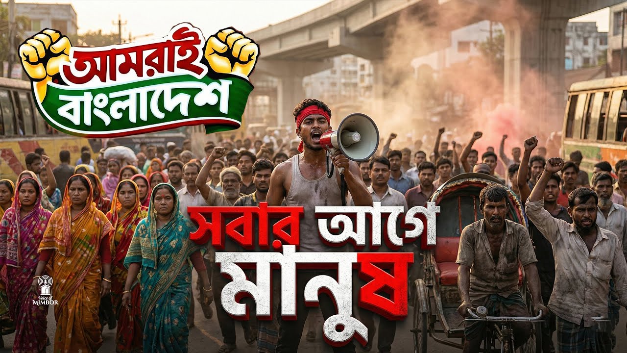 সবার আগে মানুষ সত্য | আমরাই বাংলাদেশ! | Powerful Protest Nasheed | Voice of Mimbor