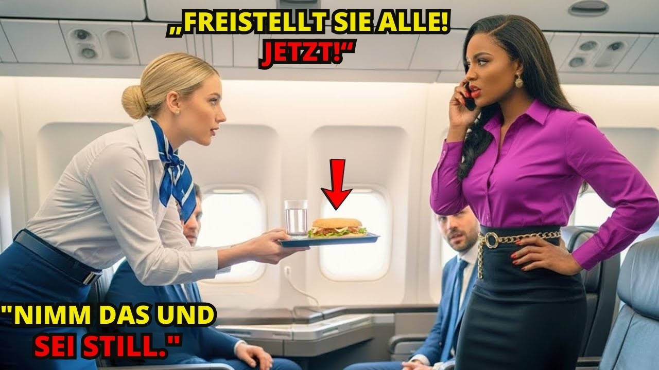 Schwarzem CEO wurde  Essen erster Klasse verweigert Sekunden später jedes Crewmitglied entlassen.