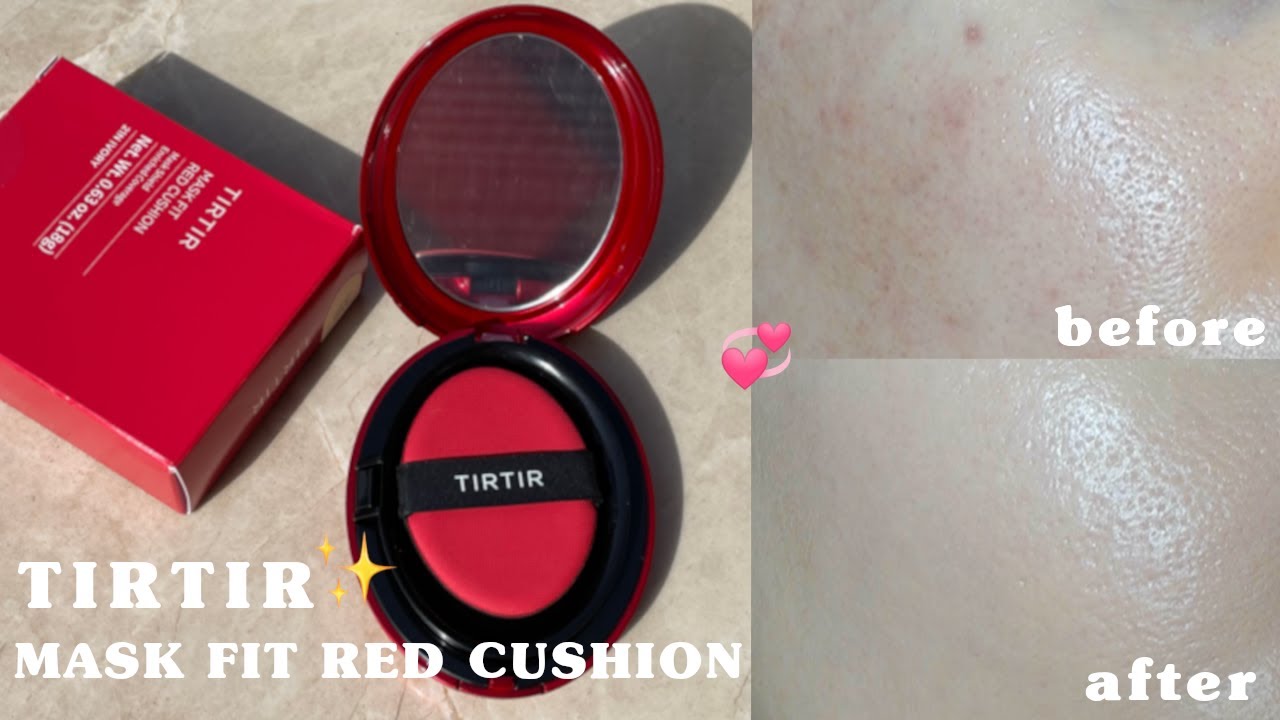 TIRTIR MASK FIT RED CUSHION ✨ FIRST TRY & 12 HOURS WEAR TEST