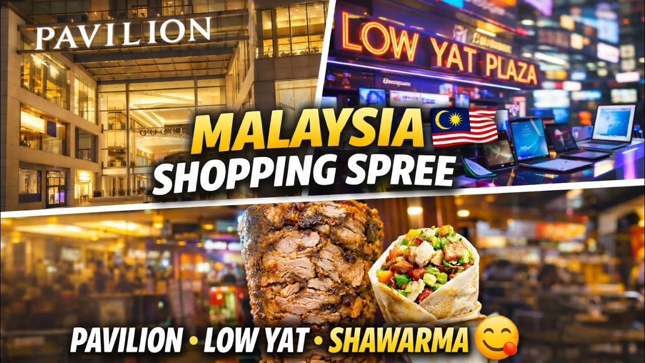 Luxury Shopping to Tech Deals in KL 🇲🇾 + Best Shawarma?!