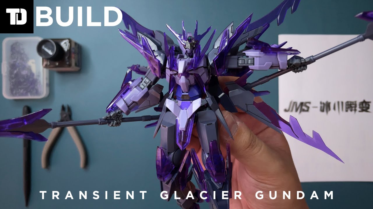 Transient Gundam Glacier HG 1/144 | SPEED BUILD| ASMR | BEAT BUILDING | Model kit by JMS