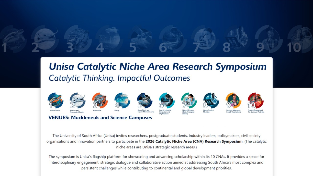 2026 Unisa Catalytic Niche Area Research Symposium