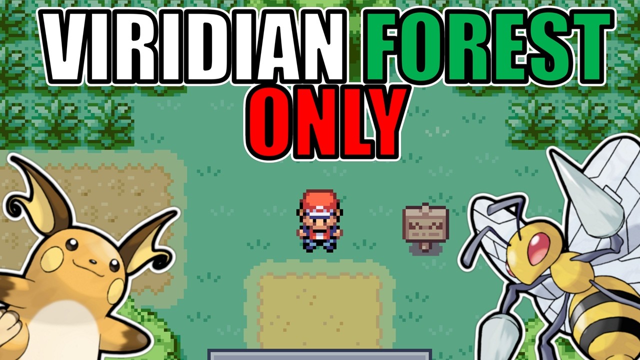 Можно ли победить Pokémon Fire Red, используя только покемонов Viridian Forest?