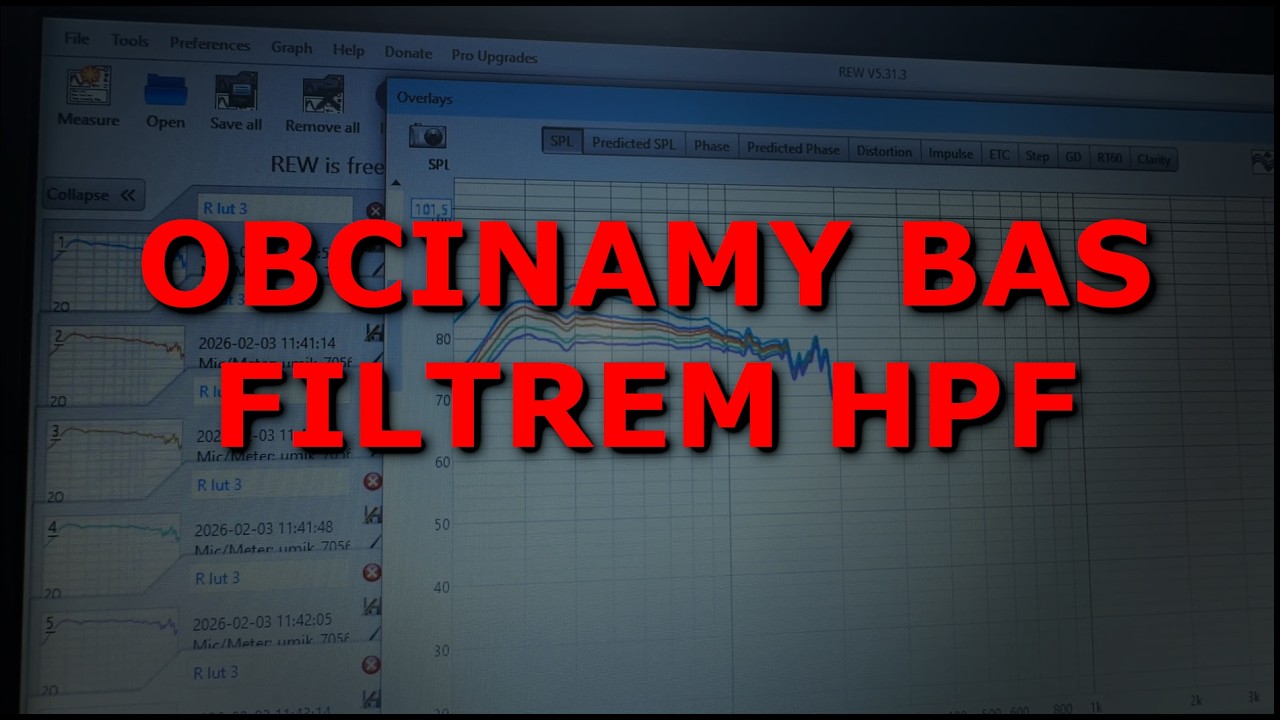 redukcja basu wzmacniacza - pasywny filtr g&oacute;rnoprzepustowy HPF - trik dla małych pomieszczeń