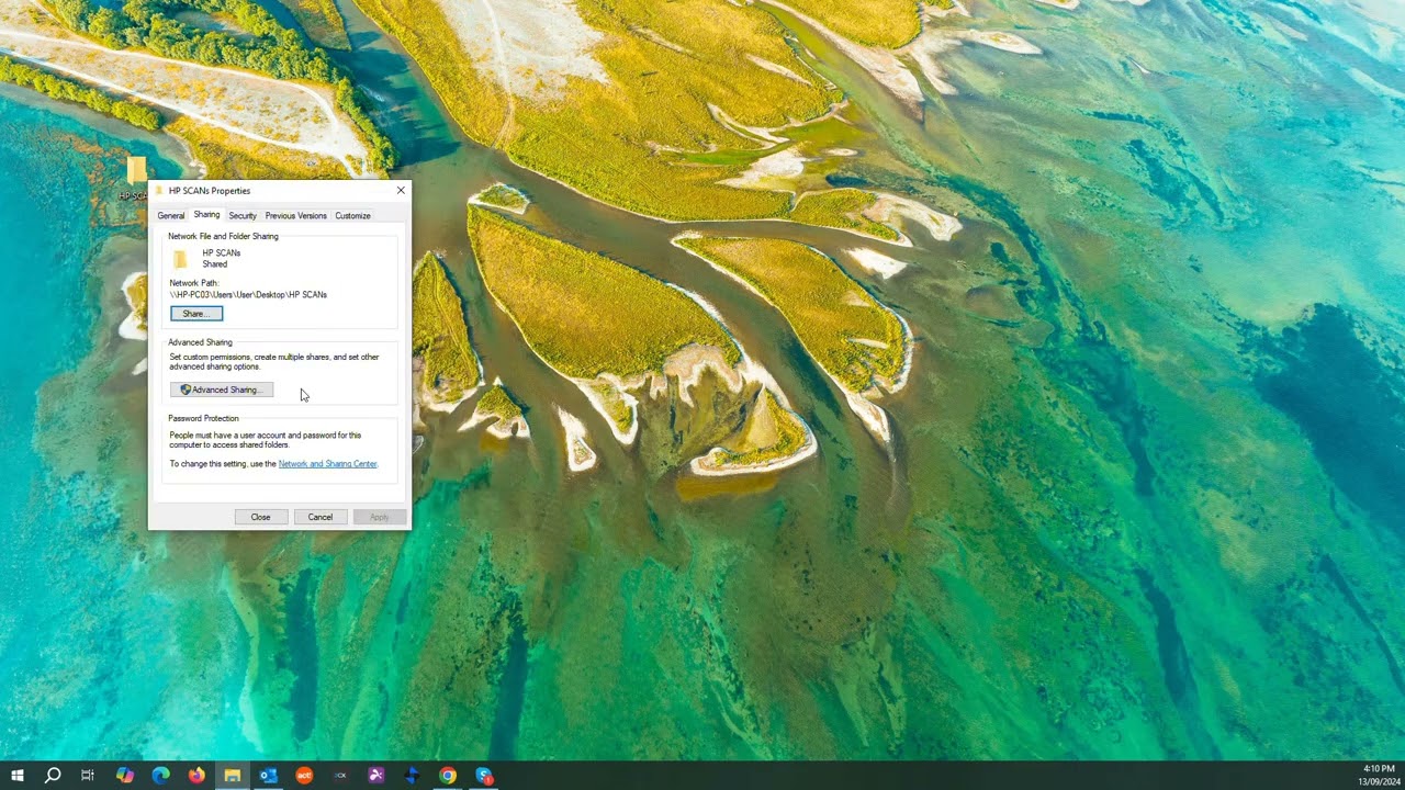 How to setup scan to folder on HP Photocopier