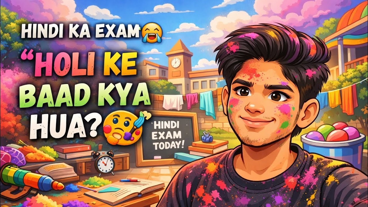 Holi Ke Baad Direct Exam 😱 | Aaj Tha Hindi Ka Paper