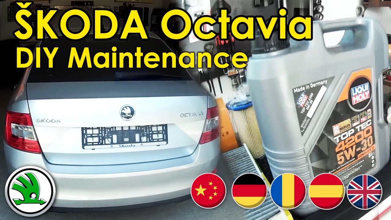 Самостоятельное полное техническое обслуживание Skoda Octavia MK3: топливо, масло, салонный фильт...