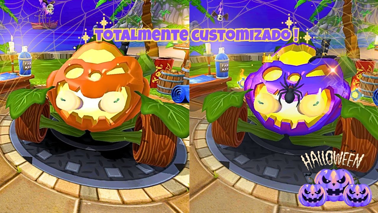 CUSTOMIZAÇÃO:O CARRO DO HALLOWEEN SCREMIN' JACK!🎃👻-Beach Buggy racing2 #bbracing2 #halloween #carros