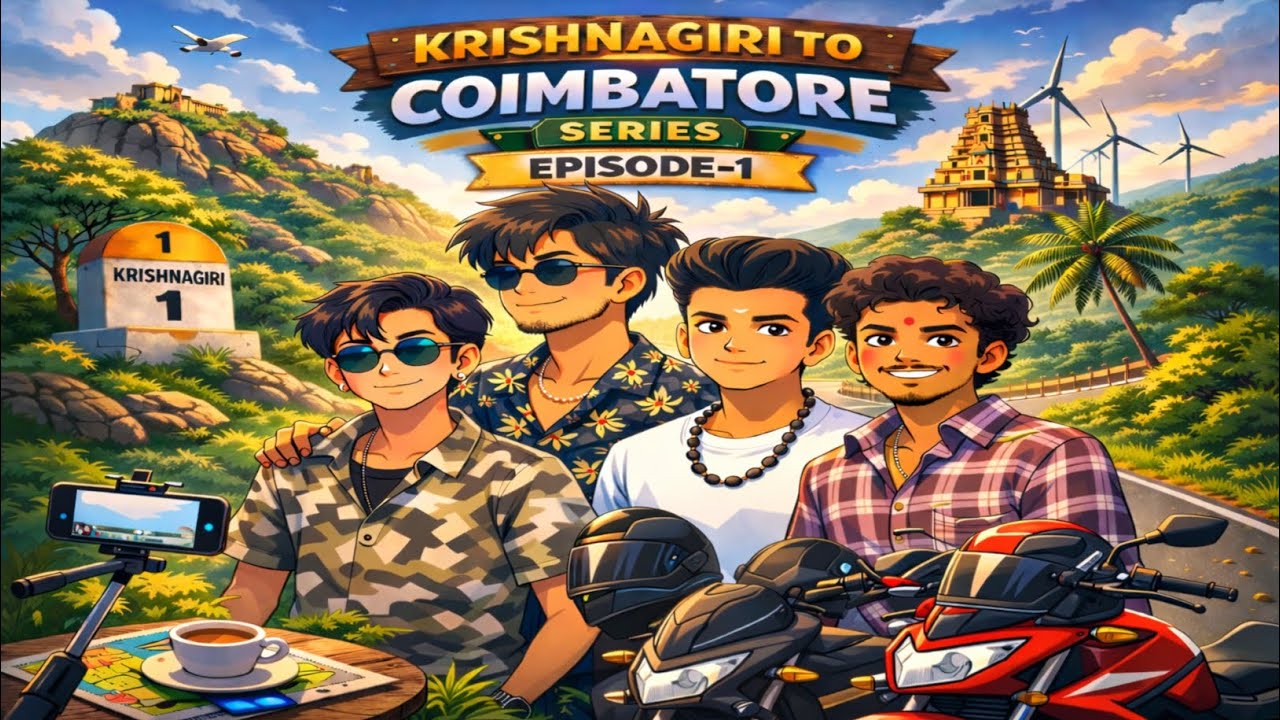 Our First Trip | Krishnagiri To Coimbatore Series | Episode-1 | MJ Vlogs #biketrip #travelvlog 