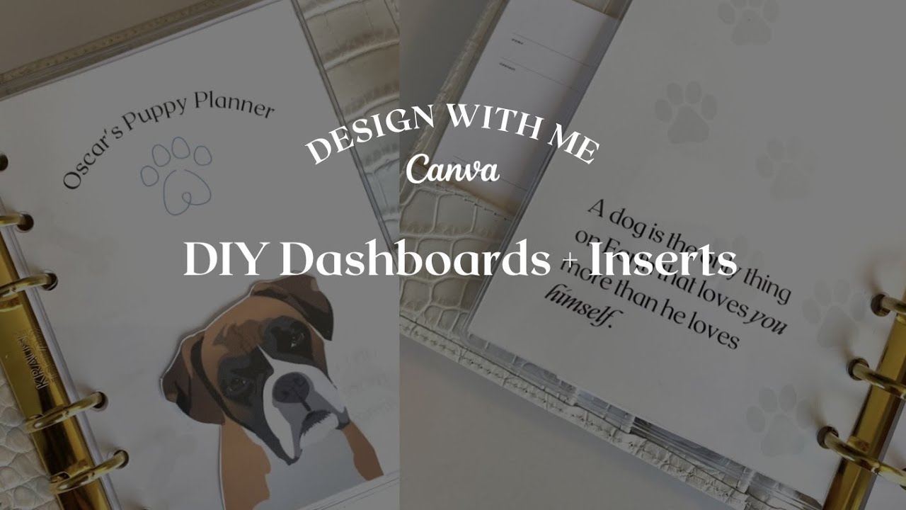Design With Me! Making Planner Dashboards + Inserts in Canva | MadyPlans