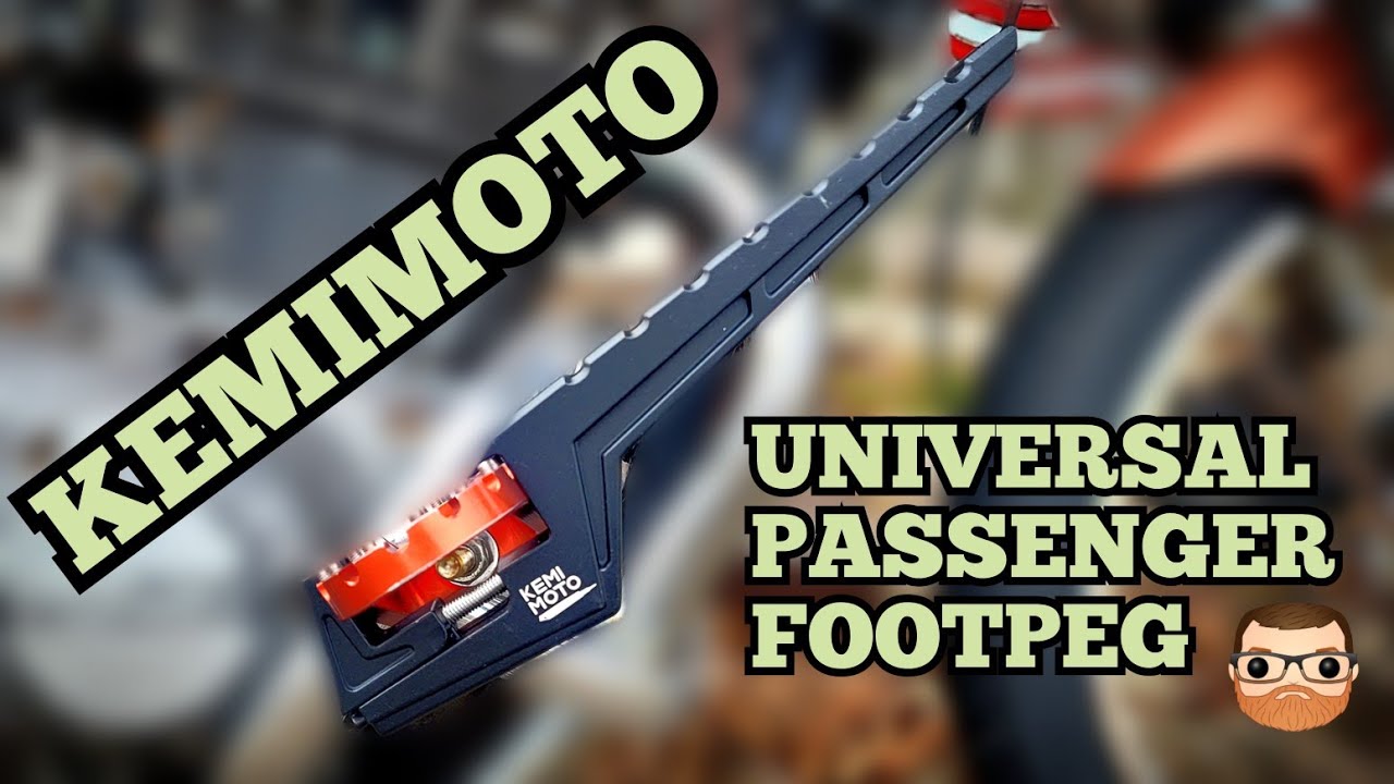 KEMIMOTO Universal Passenger Footpegs #Kemimoto  #suzukimatic