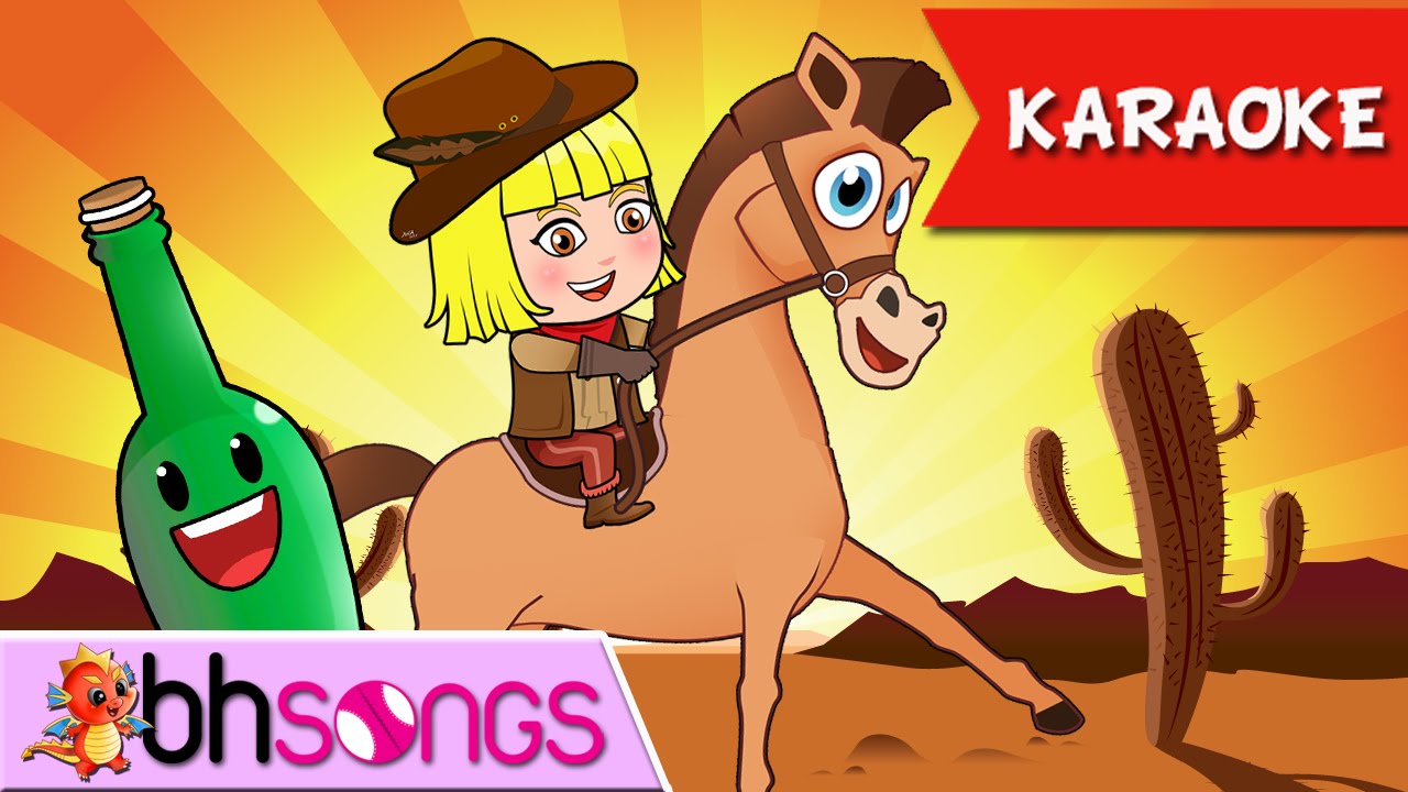 Ten Green Bottles Karaoke | Nursery Rhymes TV [4K Music Video ]