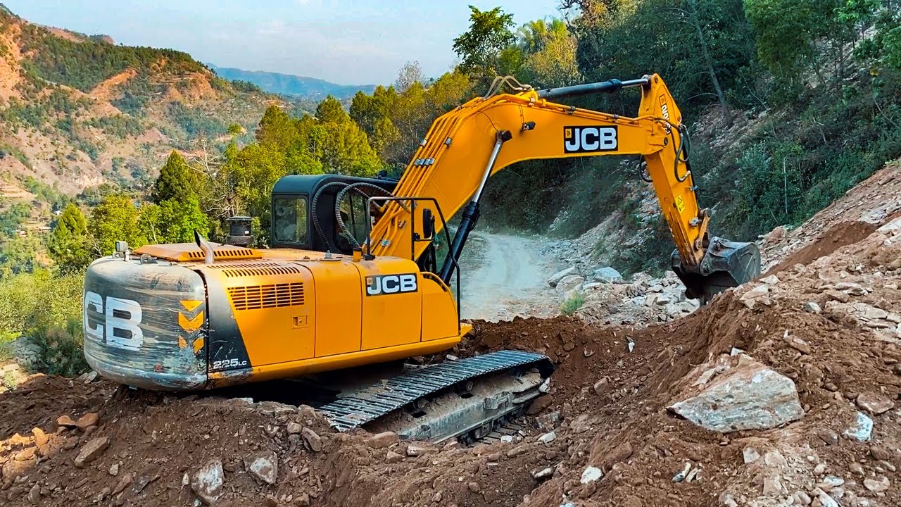 Skillful Excavator Building Mountain Road, Clearing Massive Landslide | Excavator Planet