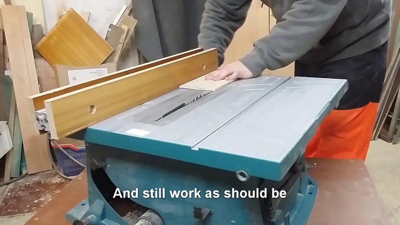 Modify Makita MLT 100 fence