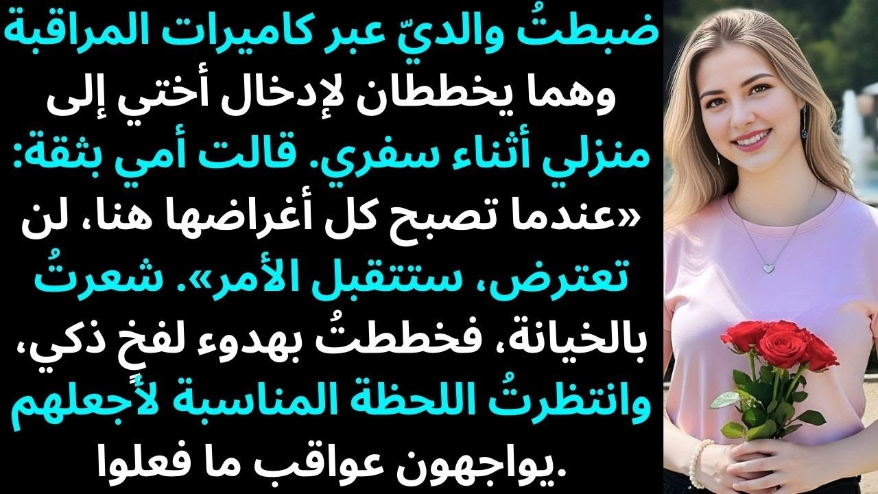 ضبطت والديّ عبر كاميرا المراقبة وهما يخططان لإسكان أختي في منزلي