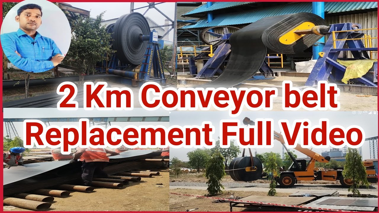 Pipe Conveyor Belt replacement full video #Beltjoint #Beltreplacement #Conveyorbelts