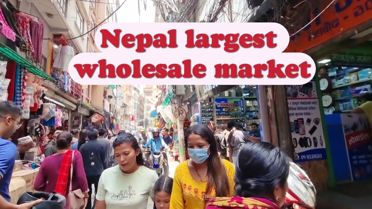 🇳🇵Nepal largest wholesale bazar// Kathmandu busiest places Asan tour