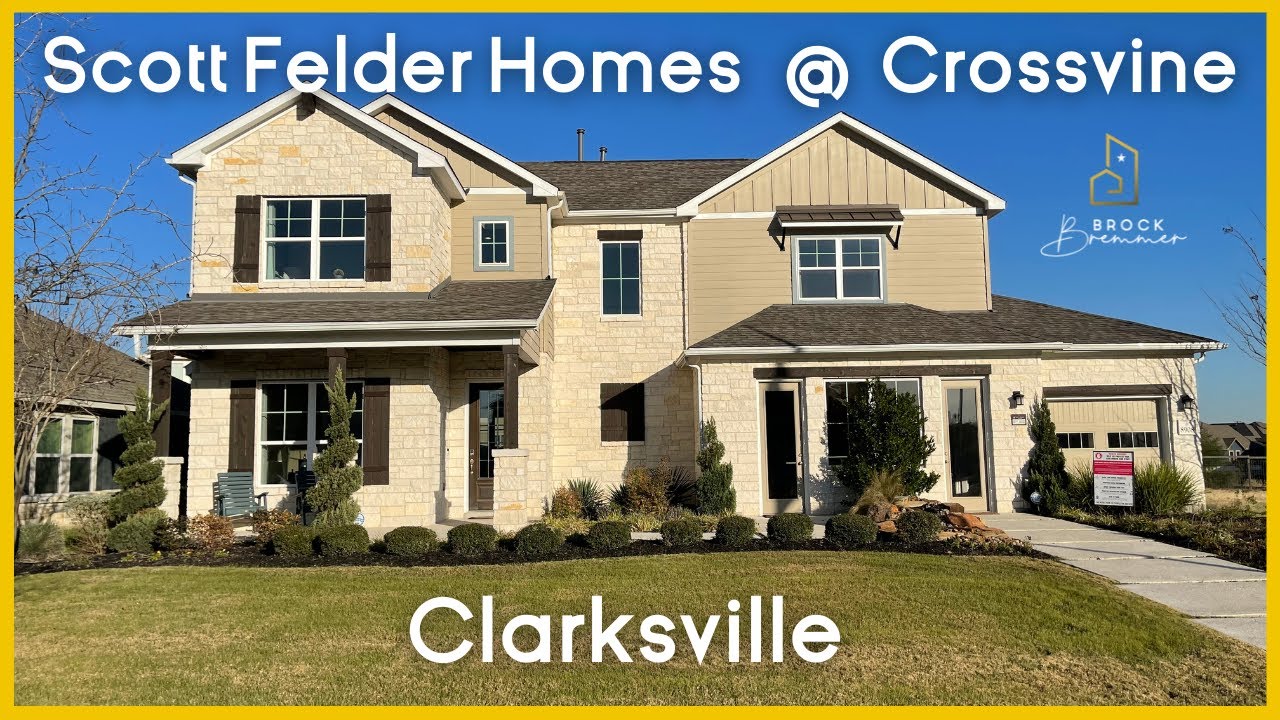 Scott Felder Homes | Crossvine Community | Clarksville | 2767 SF | Schertz, TX