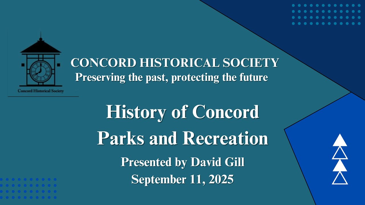 History of Concord Parks and Recreation - Concord Historical Society