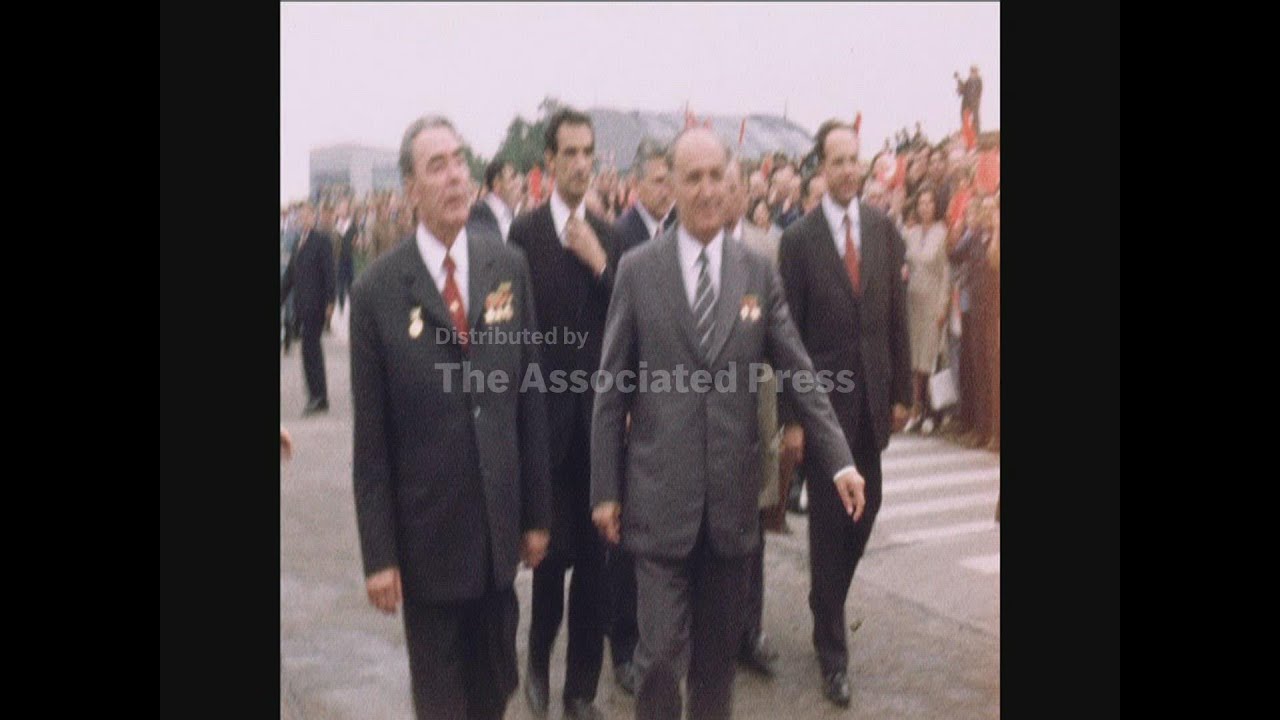 LIB 21/09/1973 BREZHNEV IN BULGARIA FOR VISIT