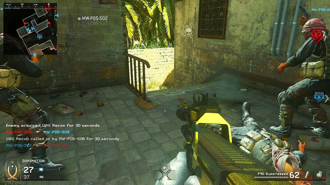Silenced P90 Modern Warfare Remastered Multiplayer Gameplay!
