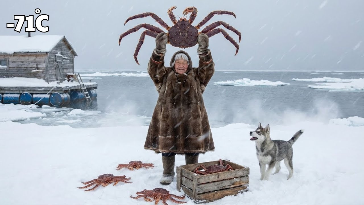 93 Year Old Arctic Woman hunting King Crabs and Surviving a Polar Bear Attack| Survived at –71°C