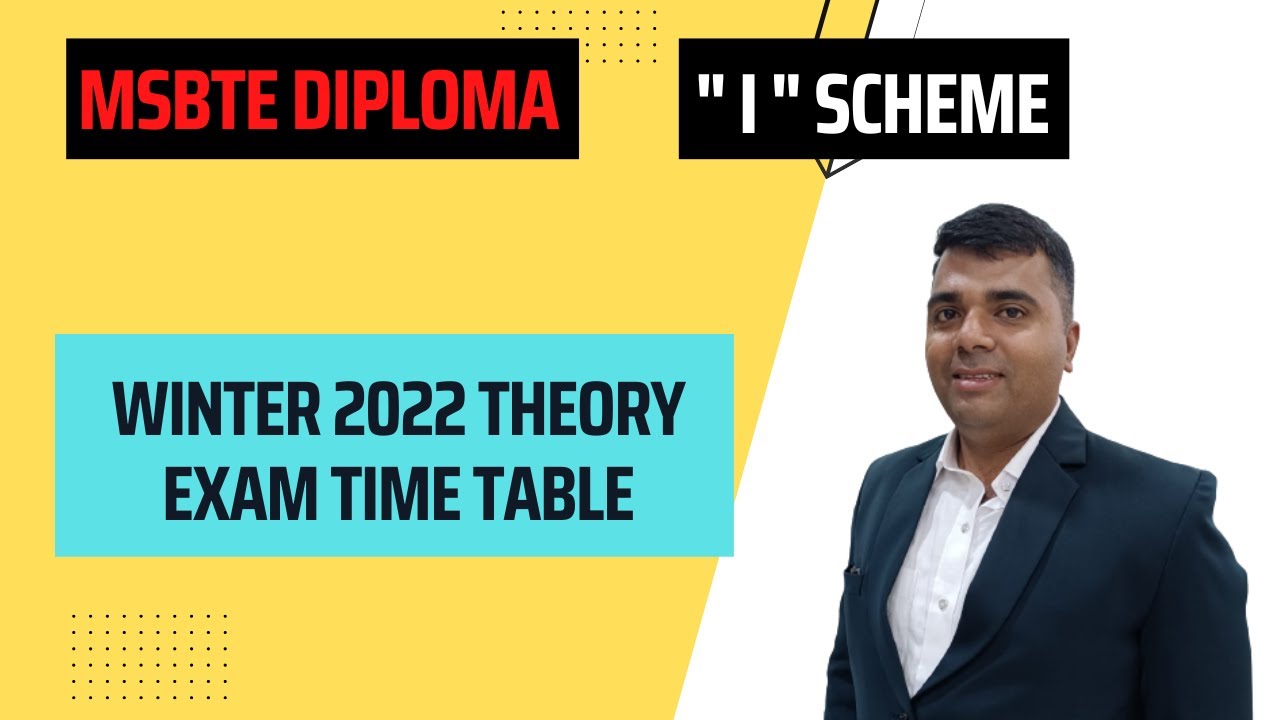 msbte winter exam time table 2022/msbte winter 2022 exam update.