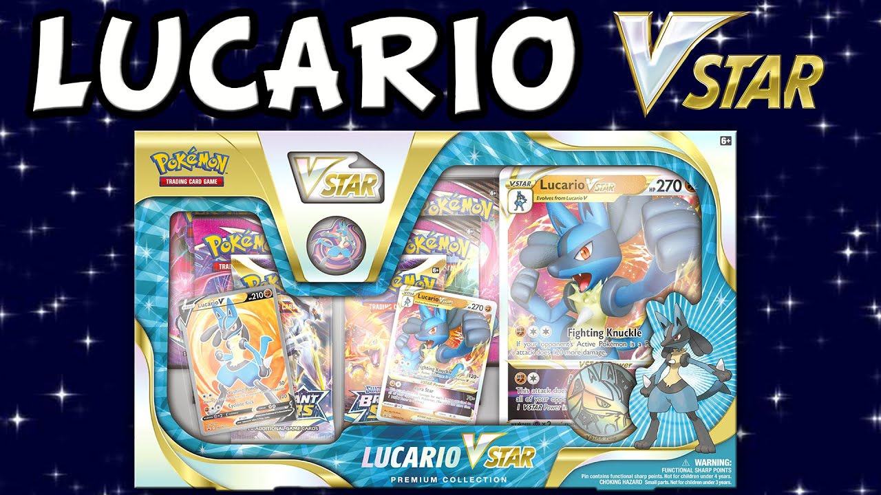 BRAND NEW Lucario VSTAR Premium Collection Boxes of Pokemon Cards!