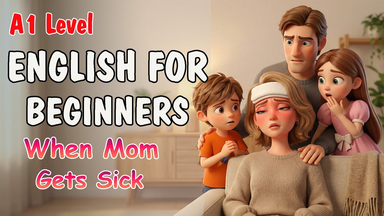 When Mom Gets Sick | English Listening Practice for Beginners (A1 Level)