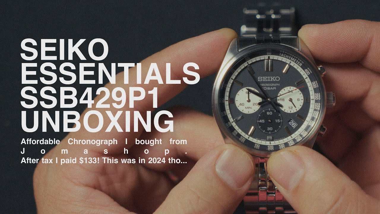 Распаковка хронографа Seiko Essentials SSB429P1 Meca-Quartz (Jomashop) Доступный хит середины века!