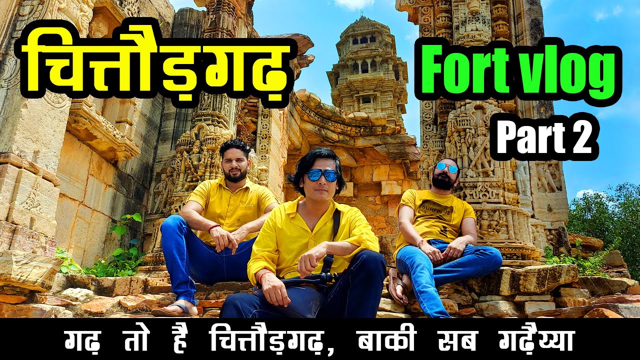 Chittorgarh Fort Vlog Part 2 - Vijay Stambh Jauhar Kund Padmini Mahal Kalika Mandir Bheem Lat Talaab