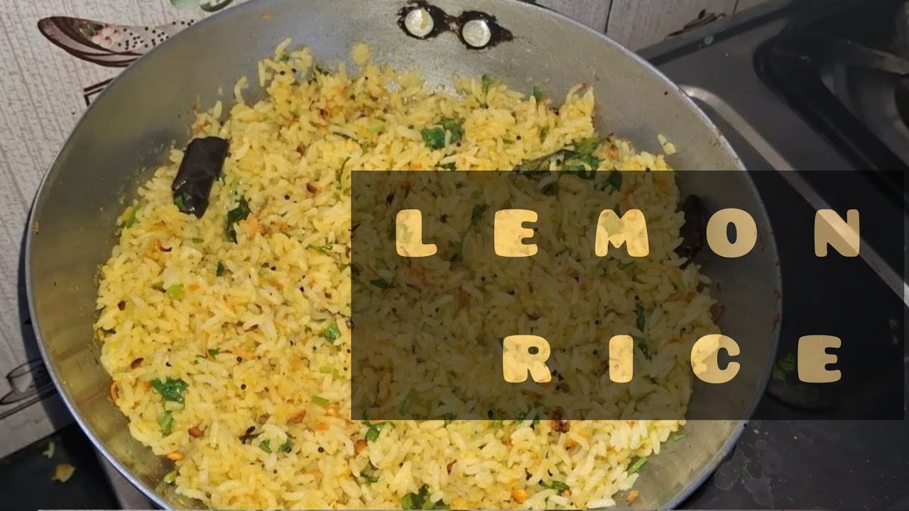 LEMON RICE 🍚 😋 Lunch Combo #youtube #mycooking #homemadedishes #live#LEMON 