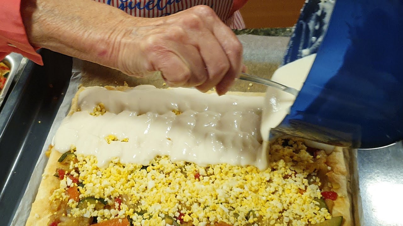 Hojaldre de verduras con bechamel de Güela Pepi