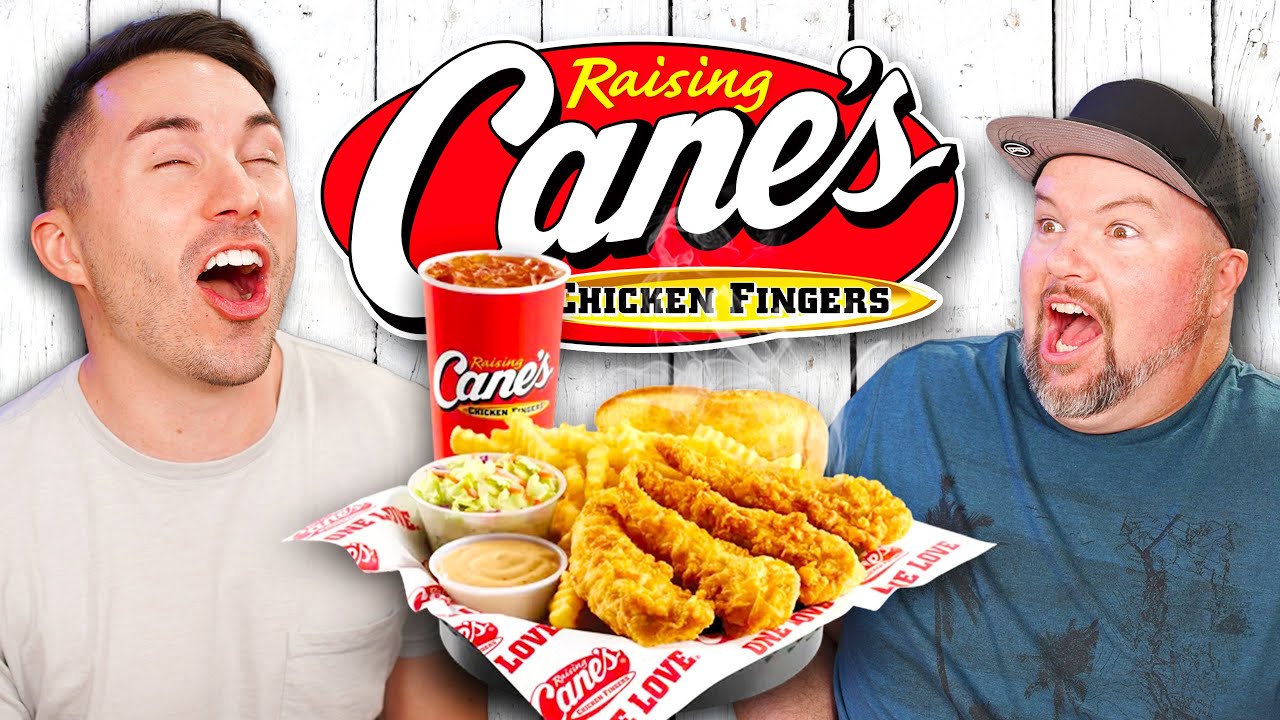 Men Try Raising Cane's Chicken for the First Time