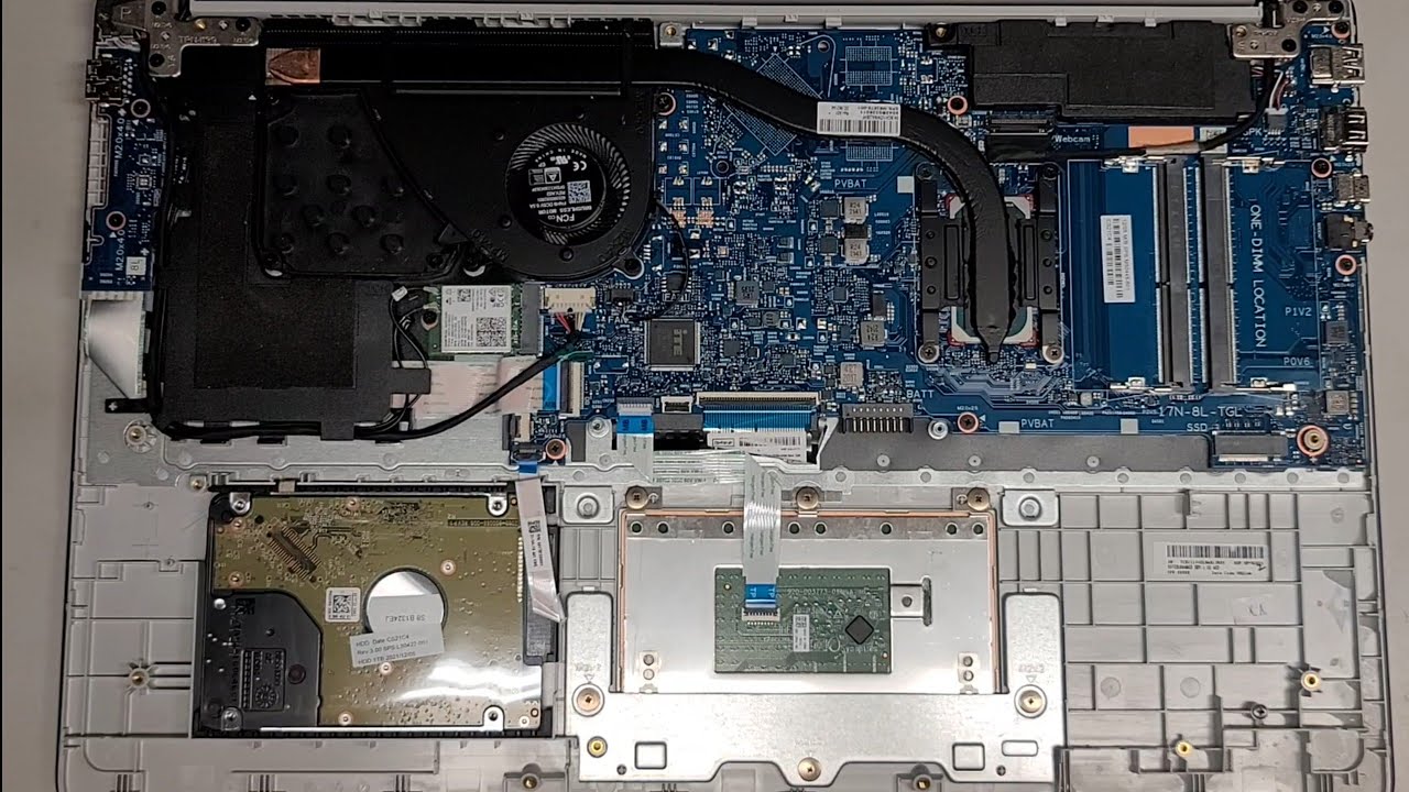 HP Laptop Notebook 17t-cn000 Disassembly RAM SSD Hard Drive Upgrade Battery Replacement Repair